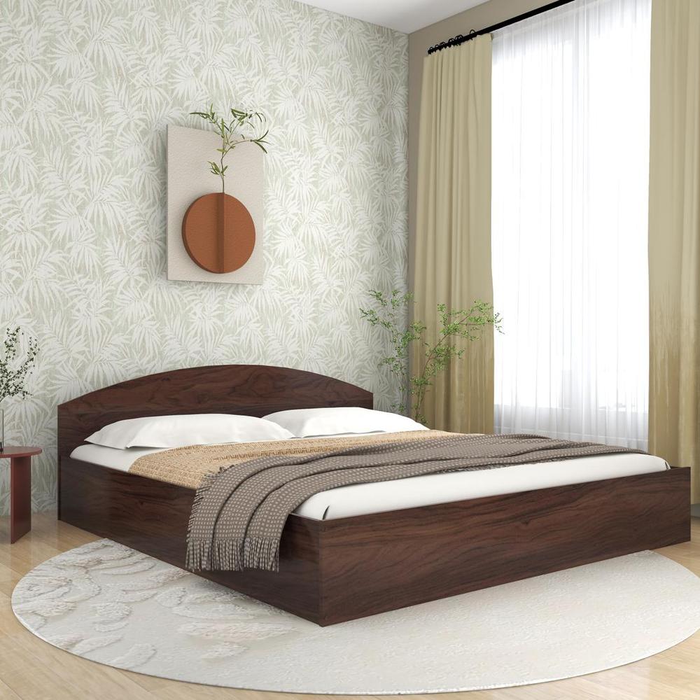 Daiki King Size Bed In Walnut Finish