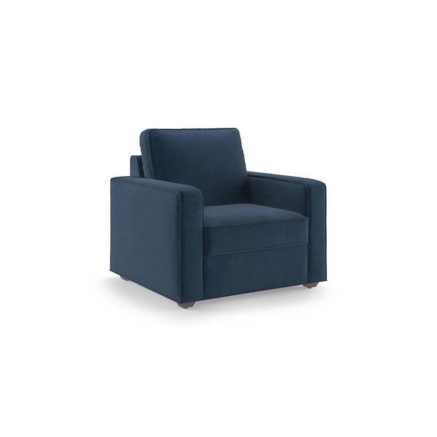 Apollo Sofa Set (Colour : Lapis Blue, Cushion : Soft, Back Type : Regular, Seater : 2+1+1)