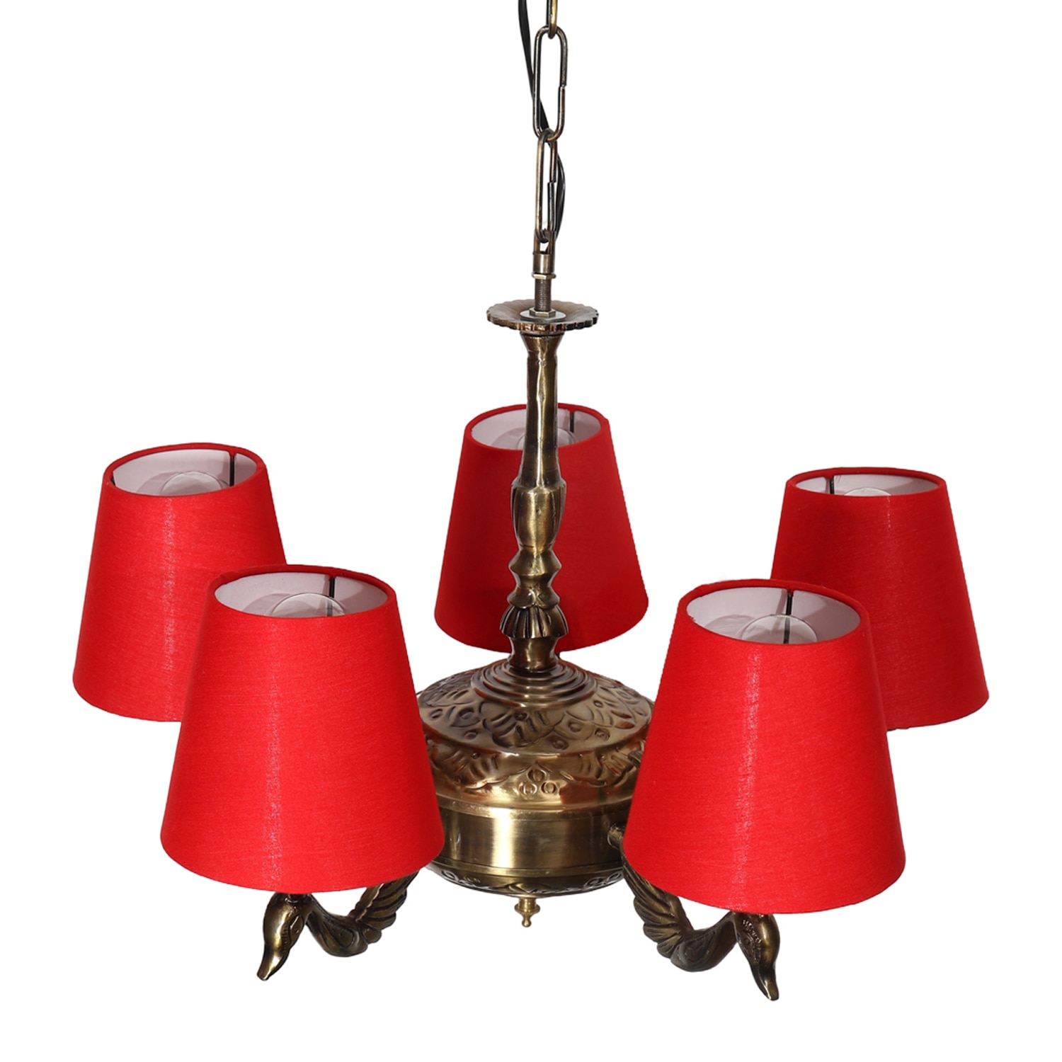 Devansh Gold Antique Wall Mounted Lamp With Beige Jute Shade