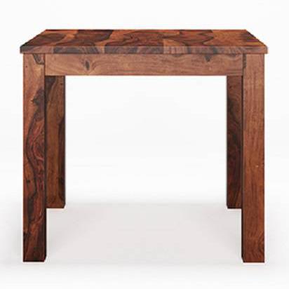 Arabia Solid Wood 4 Seater Storage Dining Table In Teak Finish