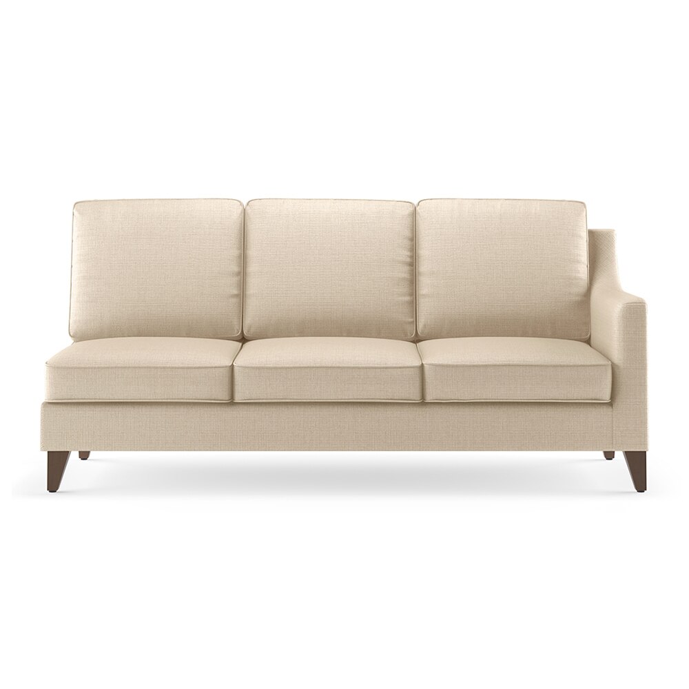 Abbey Sectional Sofa (Colour : Pearl, Cushion : Hard, Seater : Left Aligned 3 Seater + Left Aligned Chaise)