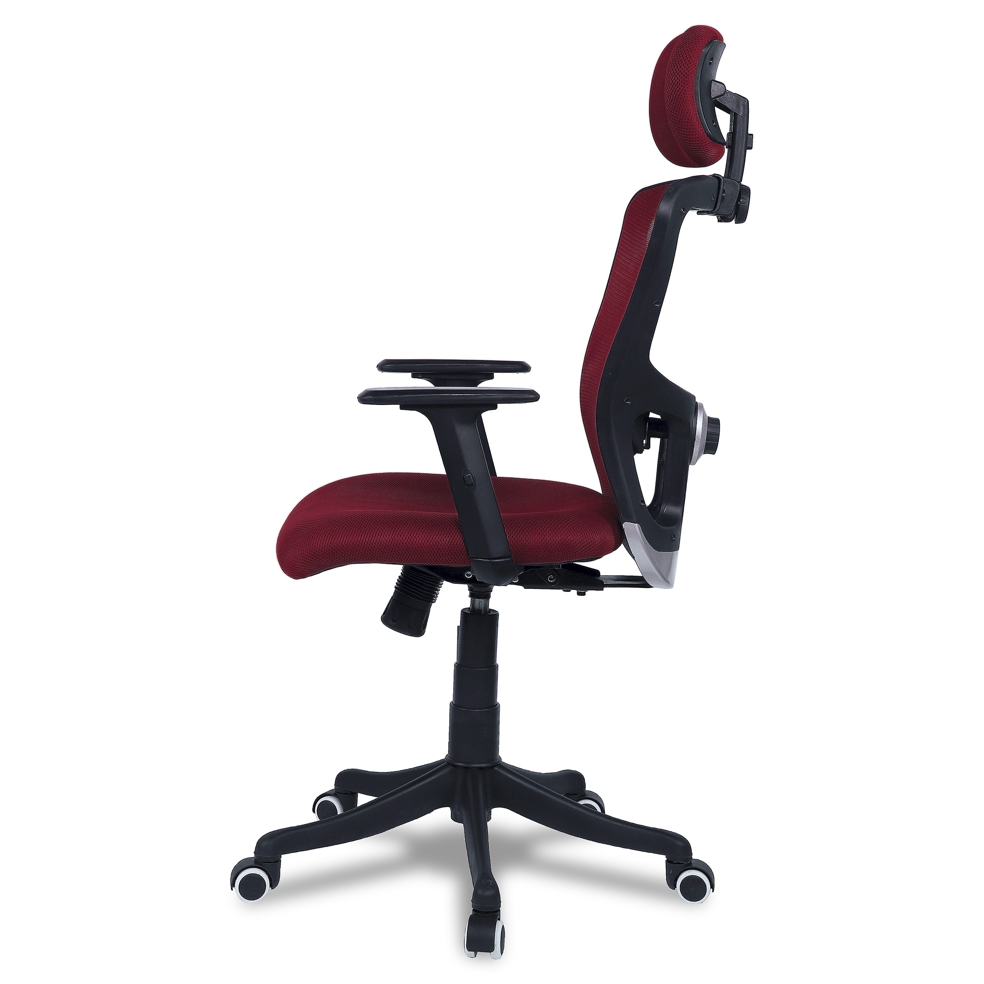 Dreaceo High Back Ergonomic Chair in Maroon Colour