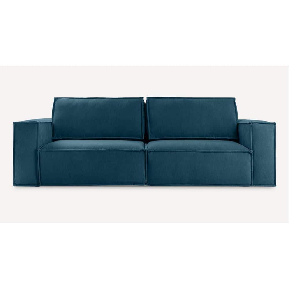 Skult 3 Pull Out Sofa Cum Bed In T Blue Colour