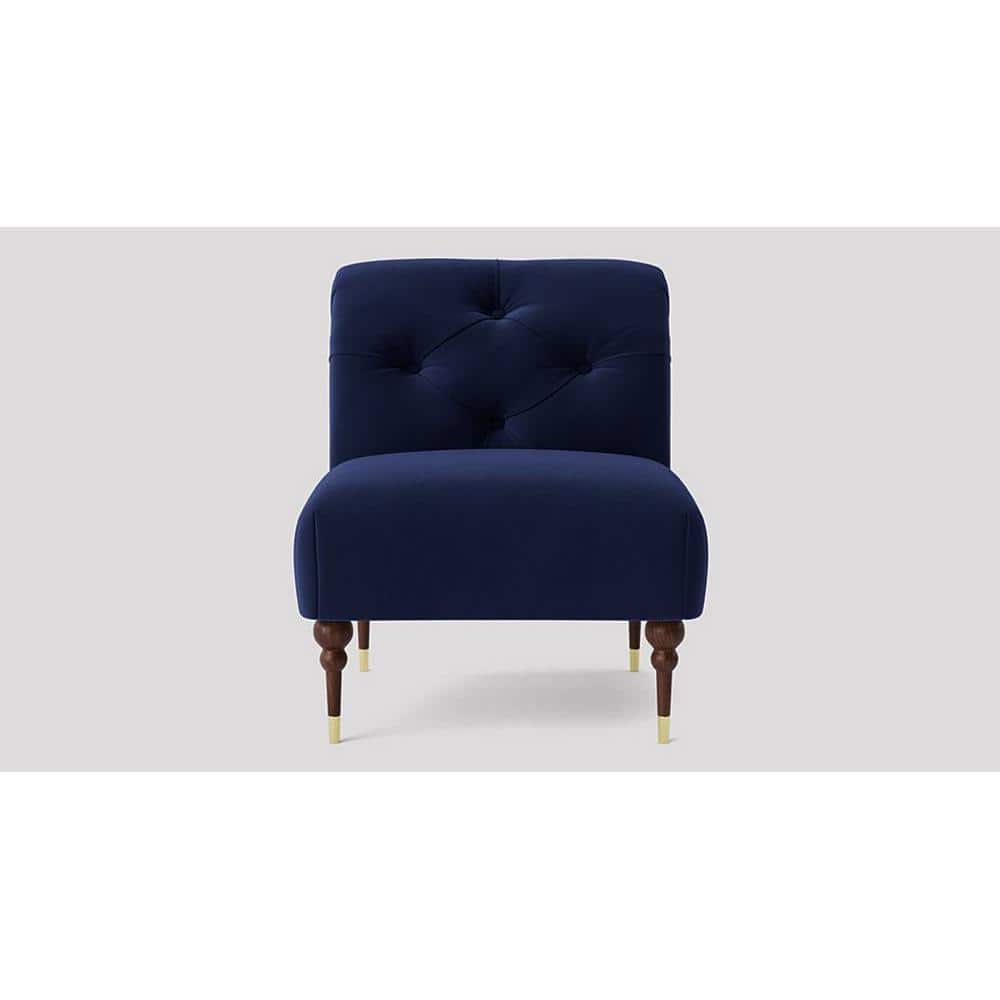 Tybalt Accent chair Velvet in Navy Blue Color