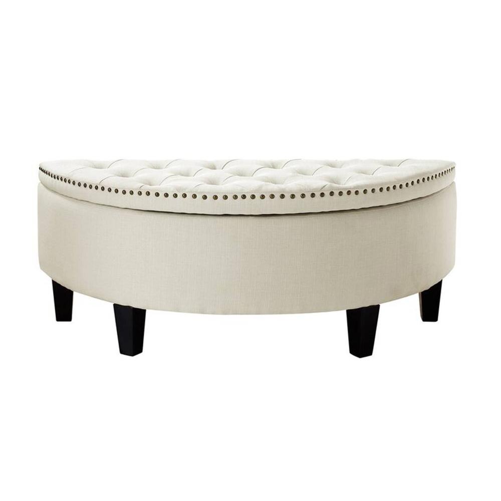 Replon 2 Ottoman with Storage Color in Cream