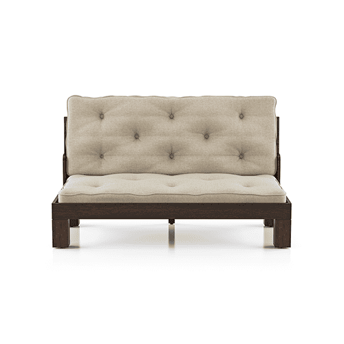Faria Wooden Sofa (Brown)