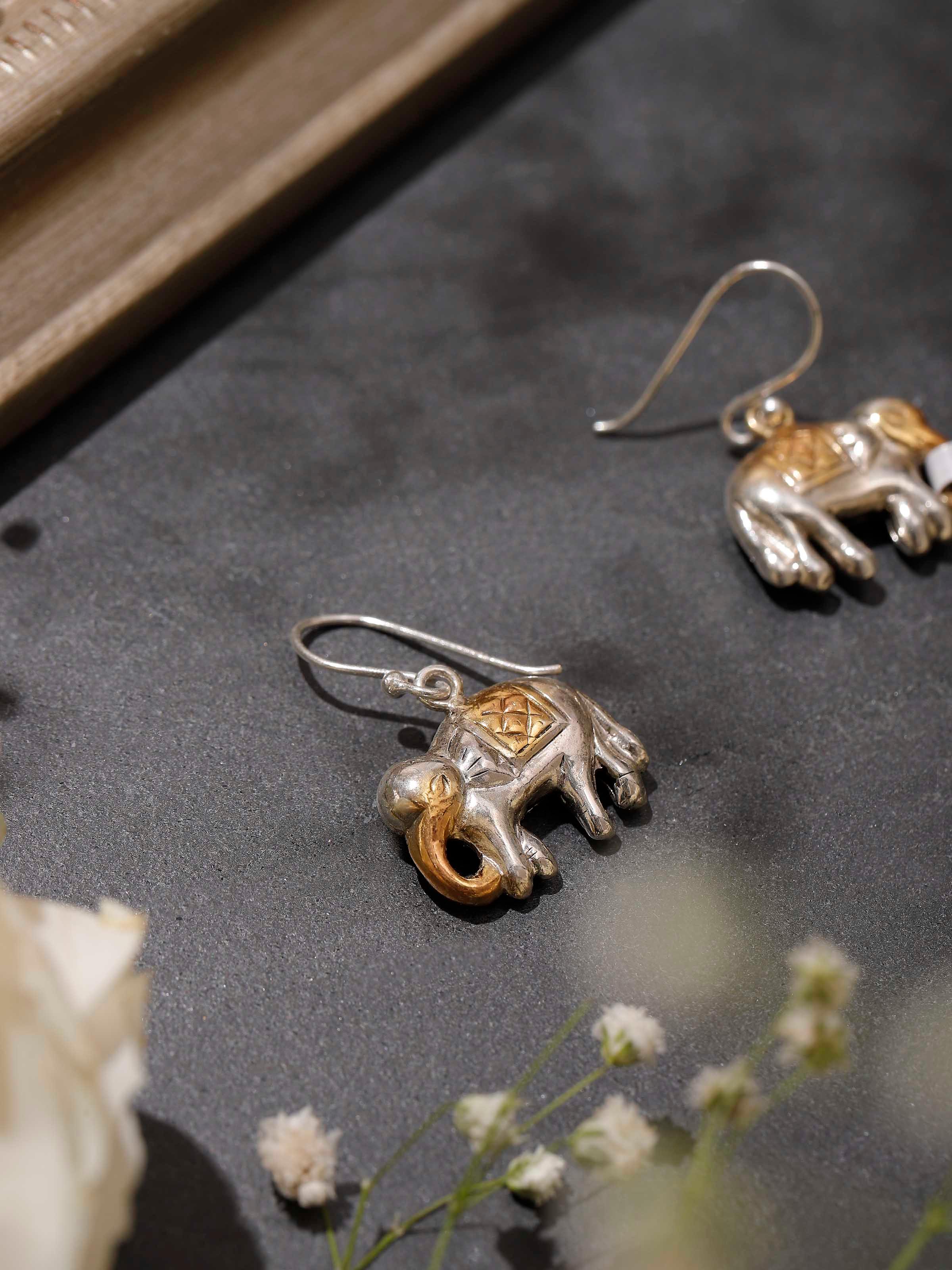 Silver Smithing Drops Earrings