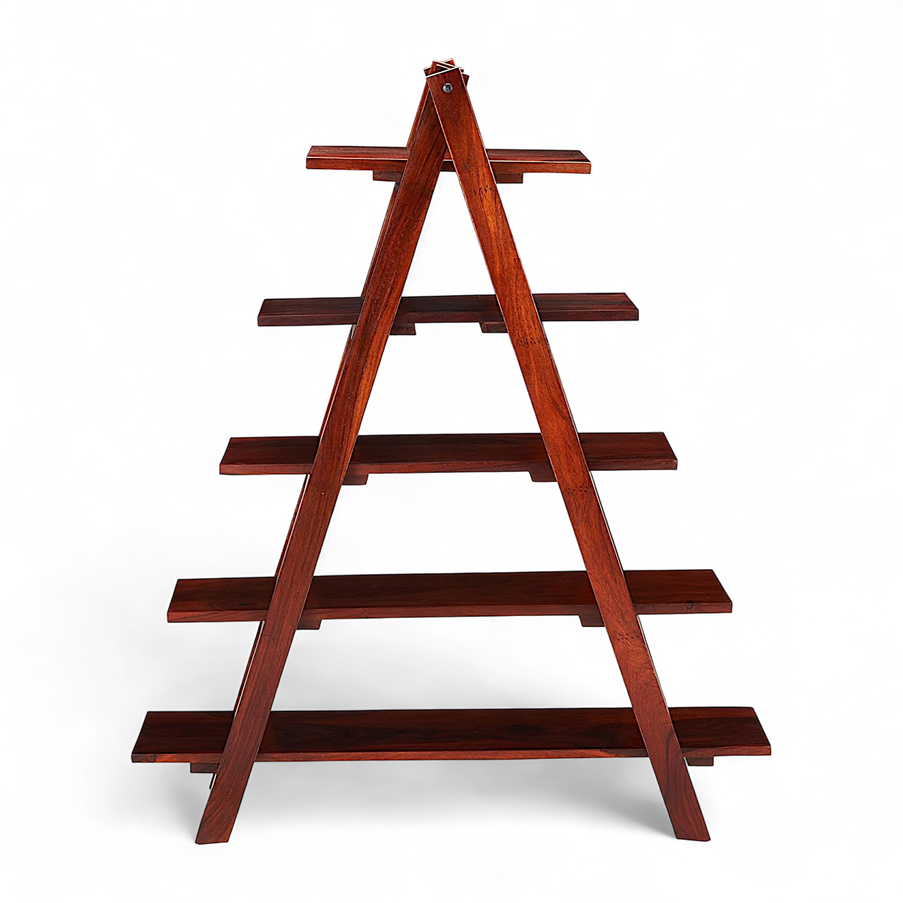 Ikiriya Sheesham Wood Accent Book Shelf Showcases in Honey Finish