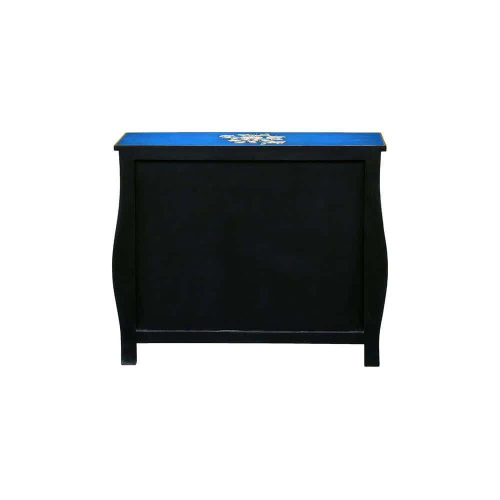 Evadne Solid Wood Hand Painted Chest Of Drawer in MultiColour