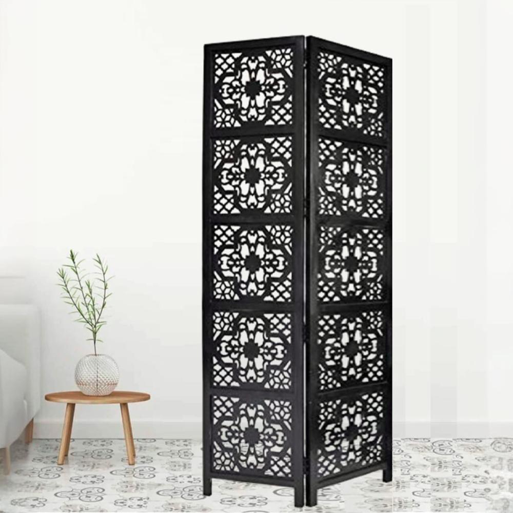 Daffy Solid Wood 4 Panel Room Divider