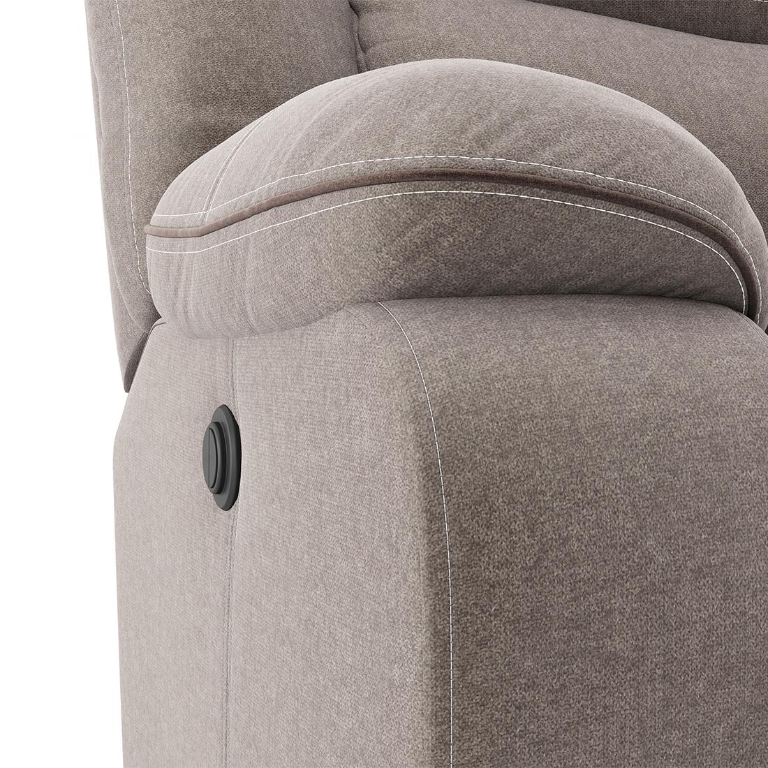 Atticus Single Seater Motorized Swivel Rock Recliner Premium Chenille Fabric