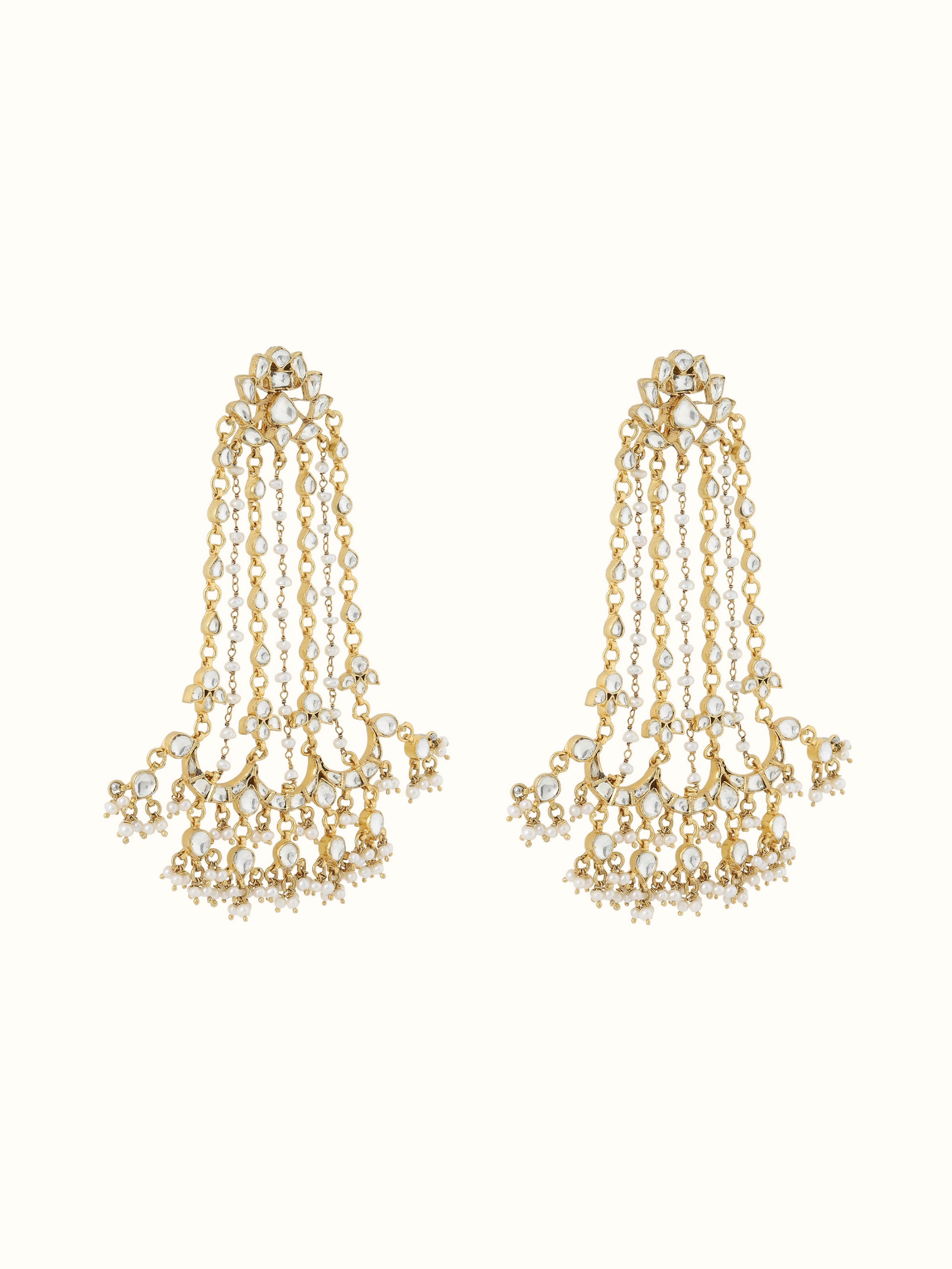 Silver Smithing Chandelier Earrings