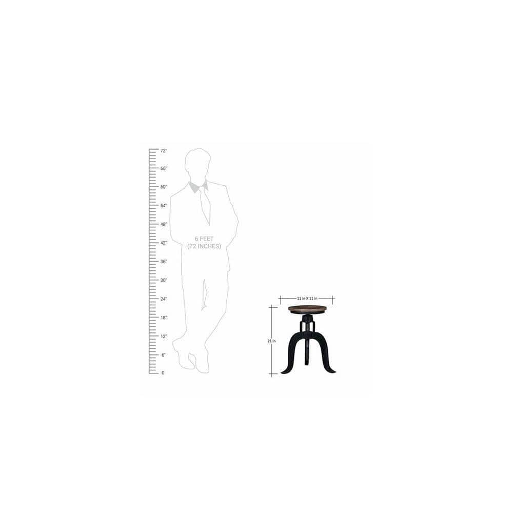 Dorothee Metal Bar Stool in Black Colour
