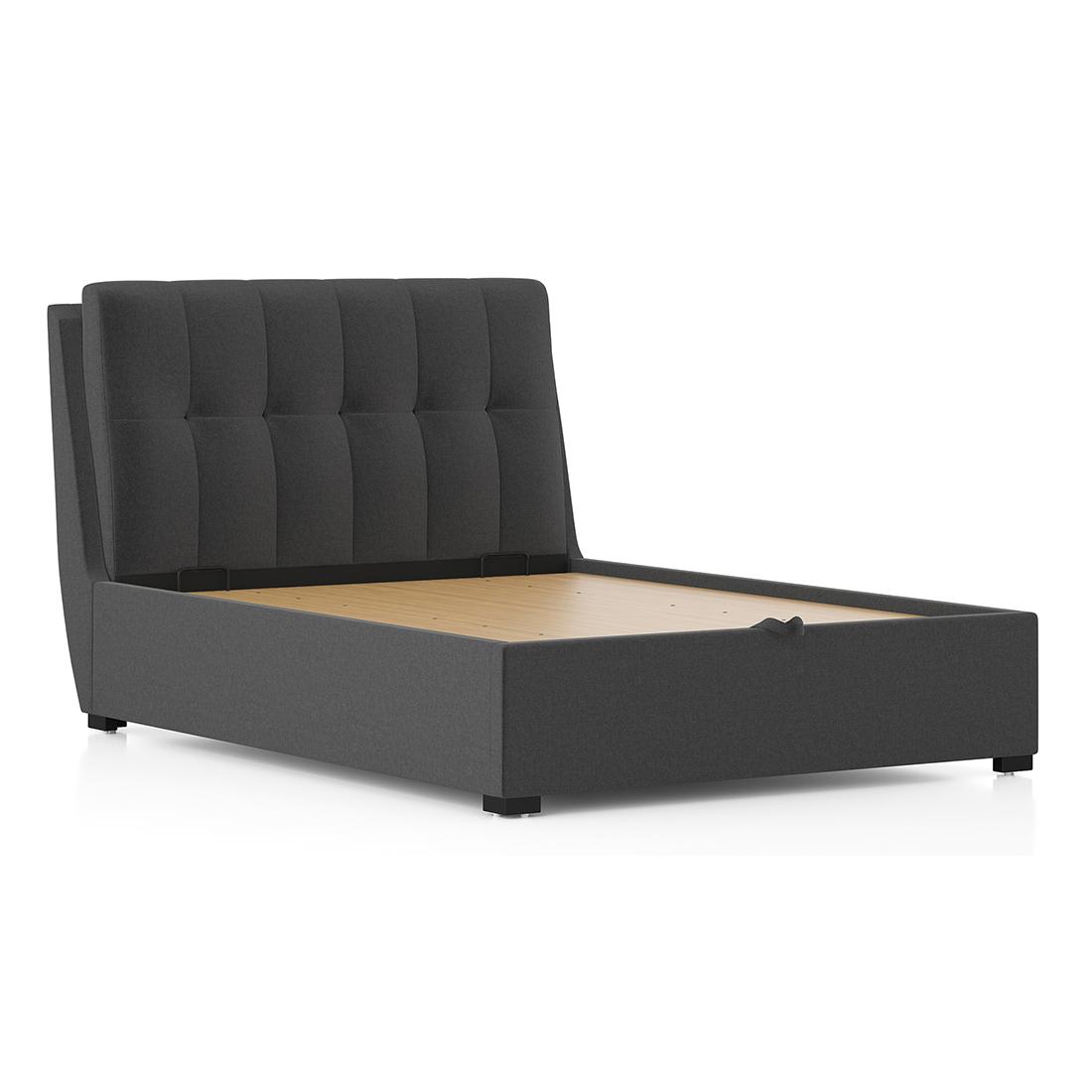 Bornholm Upholstered Storage Bed In Hydraulic (Bed Size : Queen, Colour : Urban Grey)