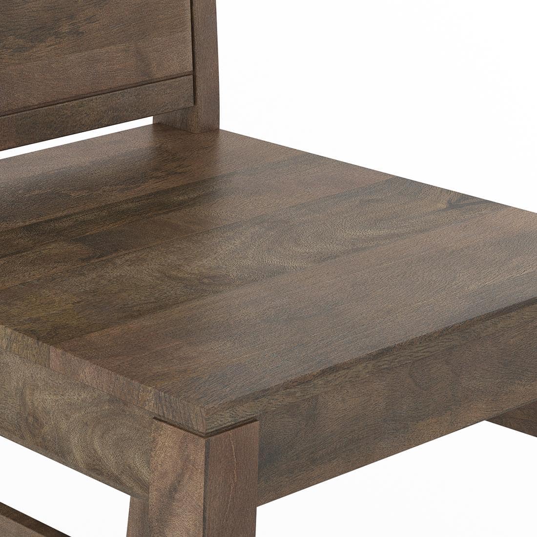 Atlas Solid Wood Dining Chair in Danish Walnut Finish