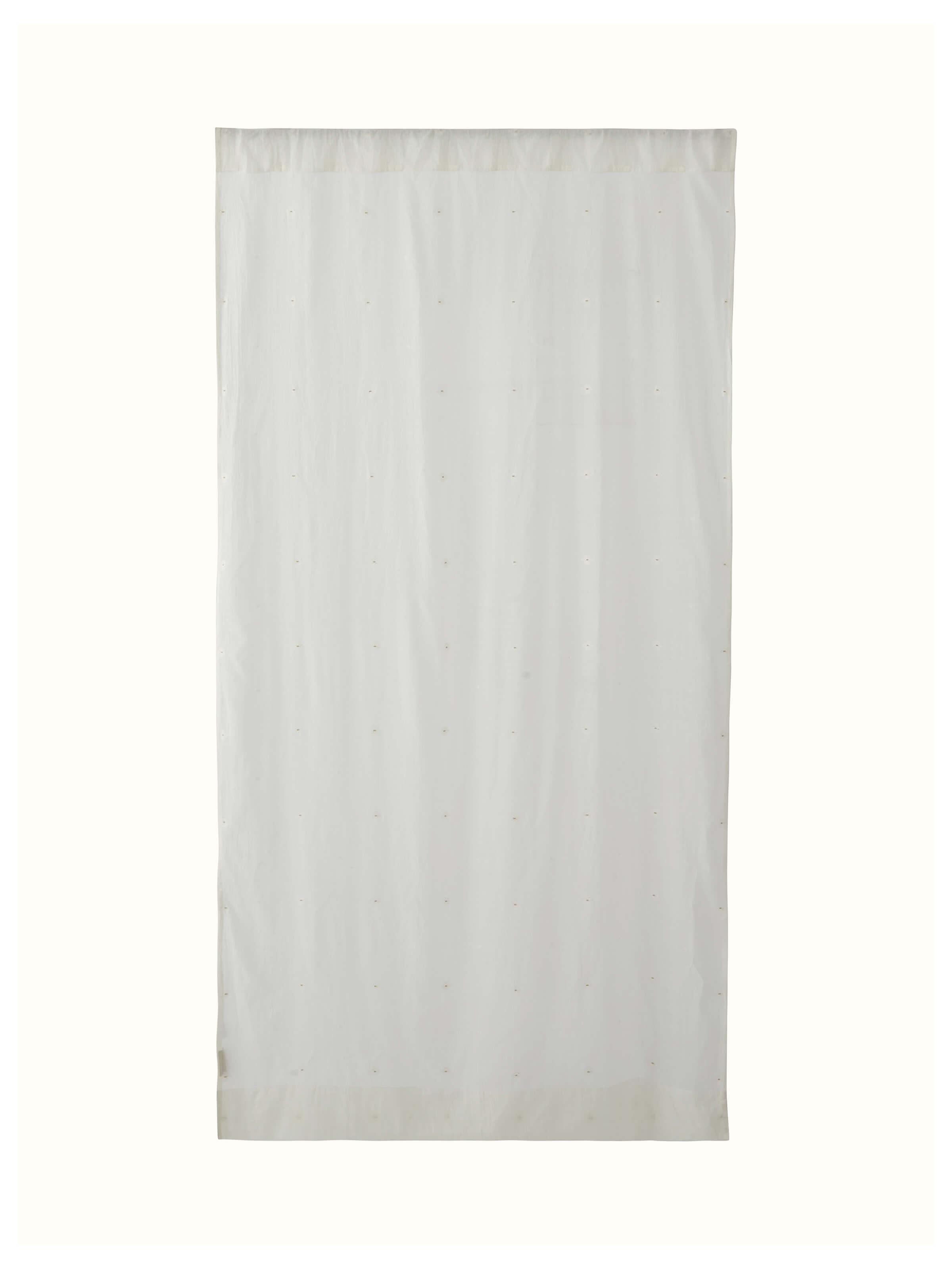 Kalpanama Ivory Buti Handloom Cotton Curtain (7 Ft)