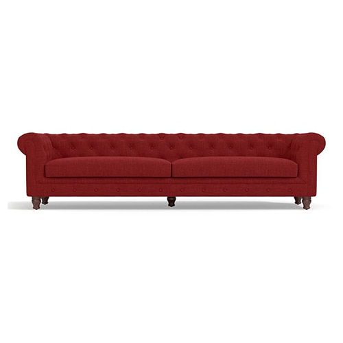 Winchester Premium 4 Seater Fabric Sofa in Salsa Red Colour