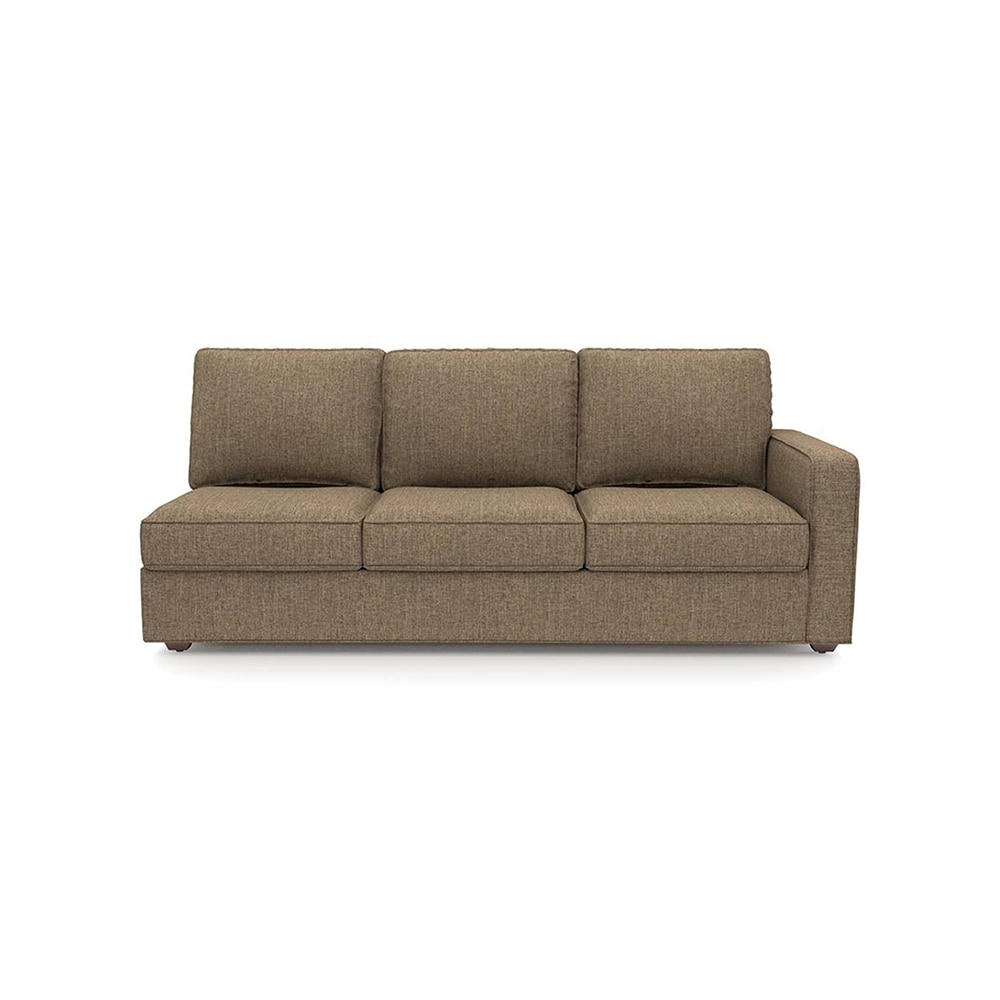 Apollo Fabric Sectional Sofa (Colour : Dune, Cushion : Soft, Back Type : Regular, Seating Capacity : Left Aligned 3 Seater + Left Aligned Chaise + Ottoman)