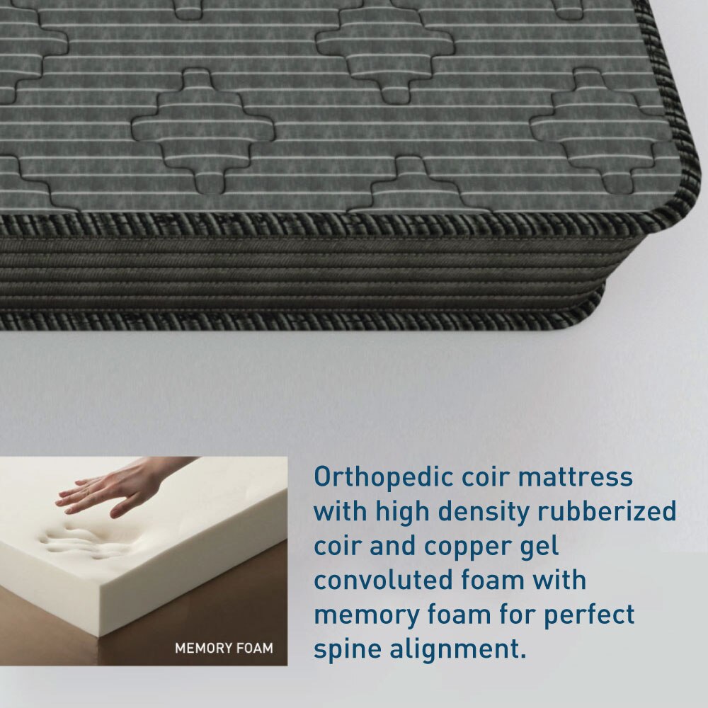 Ortho Active Orthopedic Coir Memory Foam Mattress (78 x 48 in, 6 Inches)