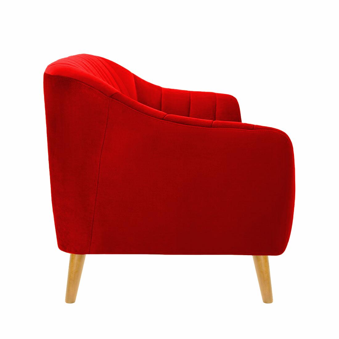 Neo Fabric Sofa - Red