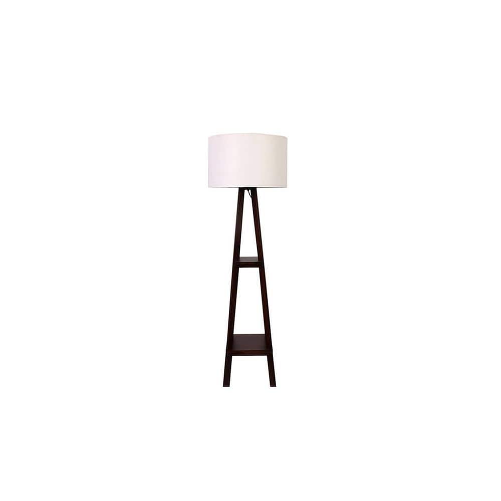 Reese White Cotton Shade Floor Lamp
