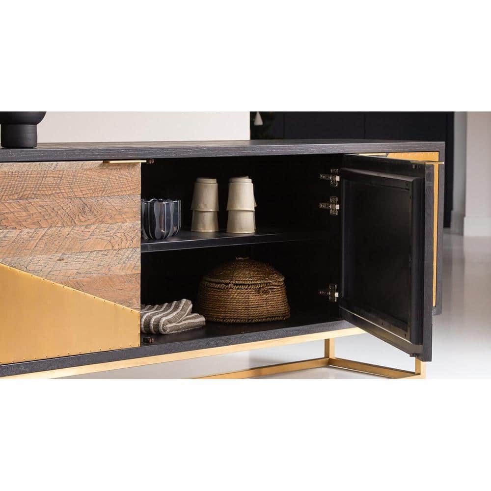 Castles Wooden 4 Door Sideboard