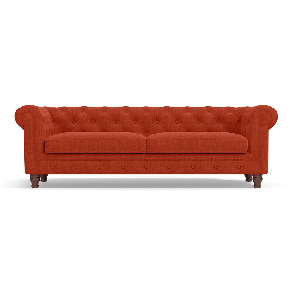 Winchester Premium 3 Seater Fabric Sofa in Lava Colour