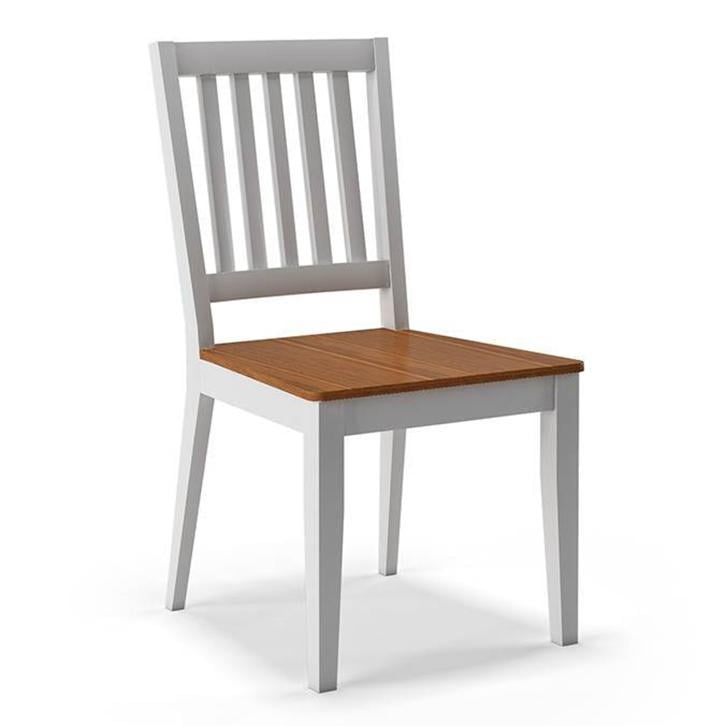 Diner Solid Wood Dining Chair Set Of 2 In Golden Oak Finish