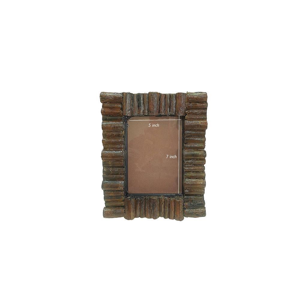 Brown corrugated paper blocks tiling handmade art Photo Frame