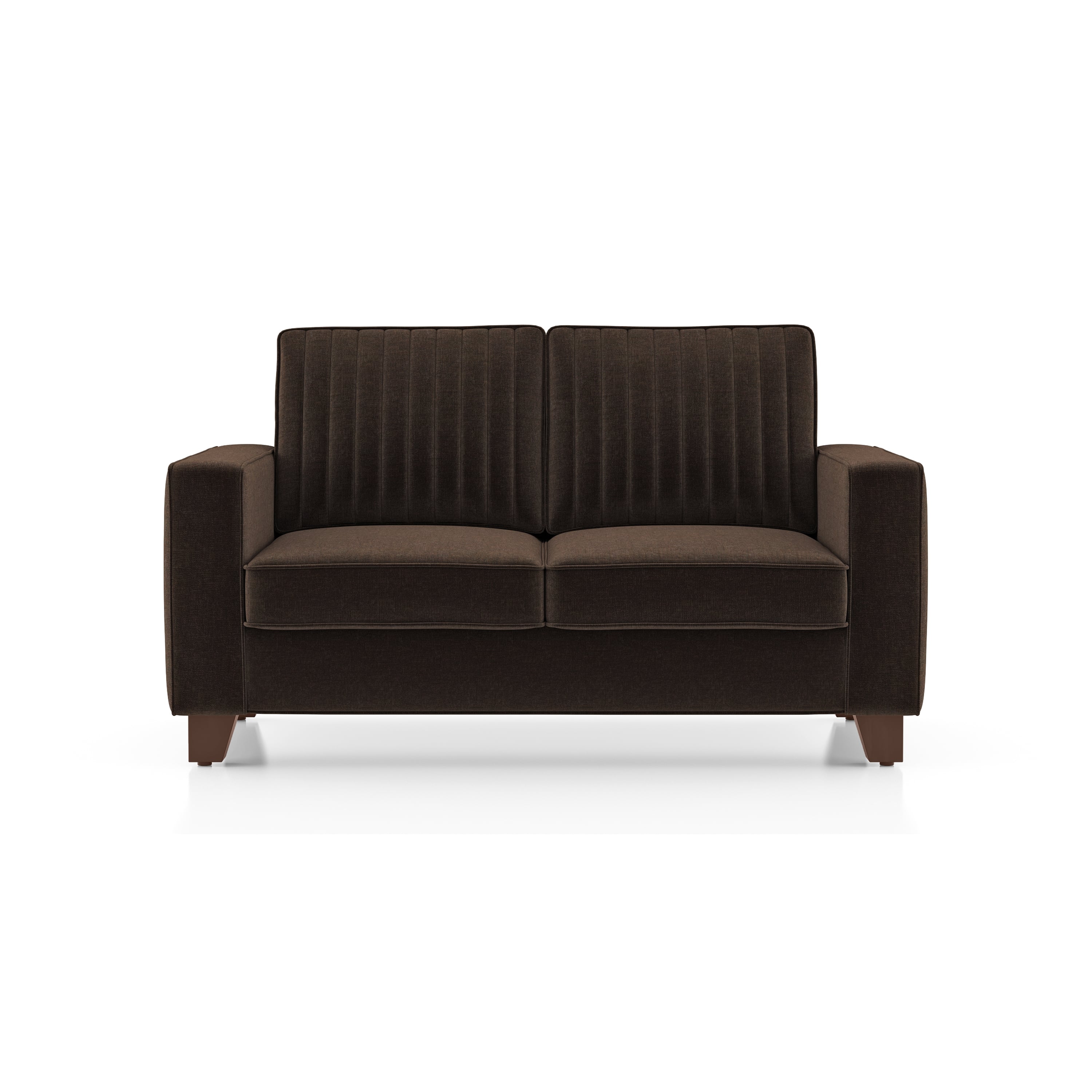 Apollo Neo 2 Seater Fabric Sofa in Dark Earth Colour (Back Height : Regular, Cushion Type : Hard)-image-13