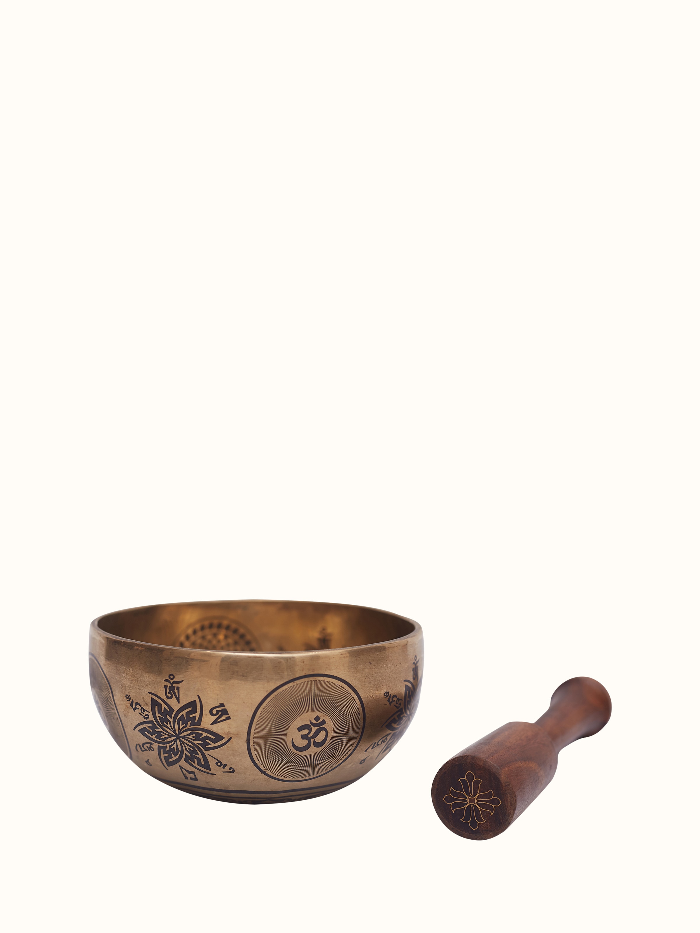 Om Brass Singing Bowl