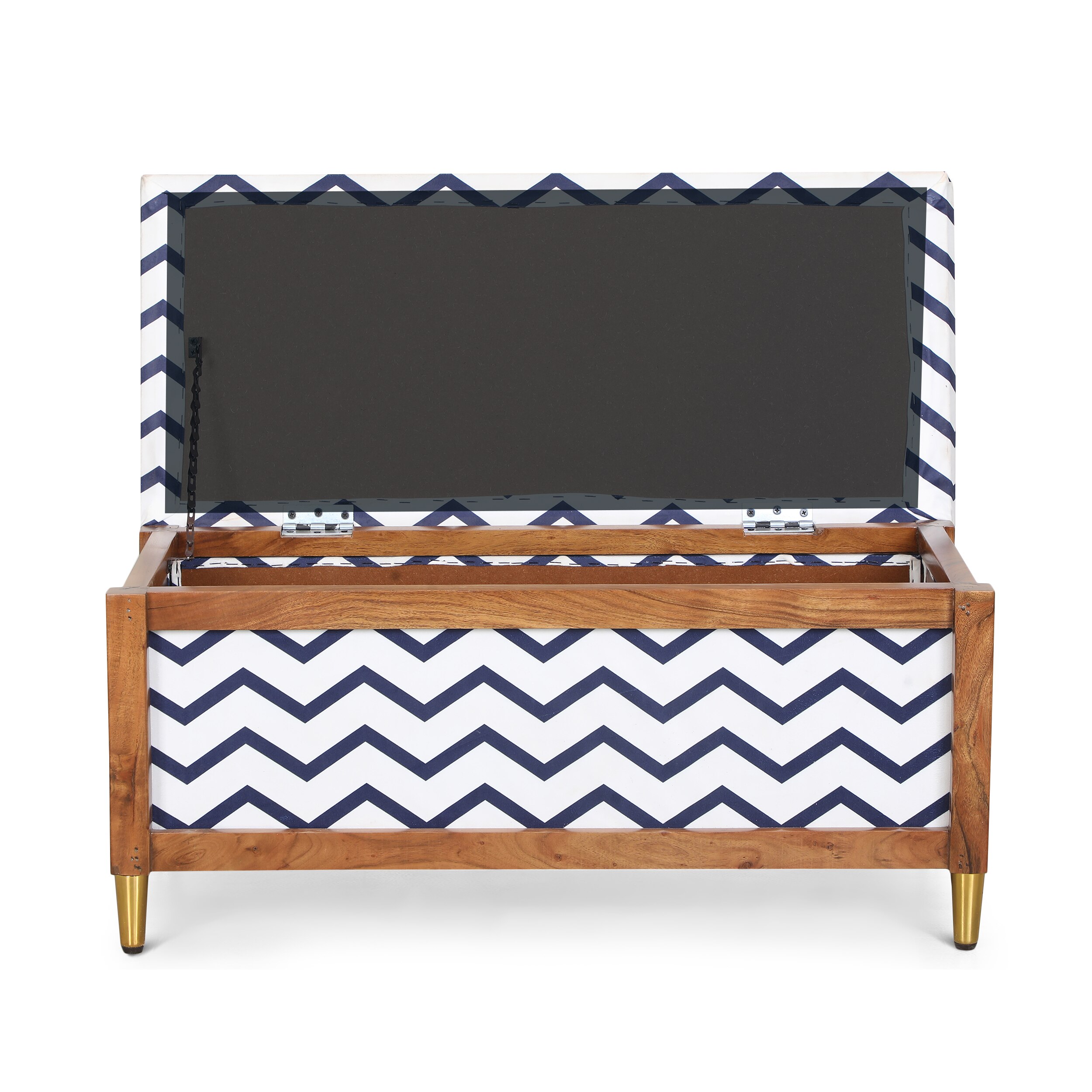Harper Trunk Zig Zag Blue Stripes