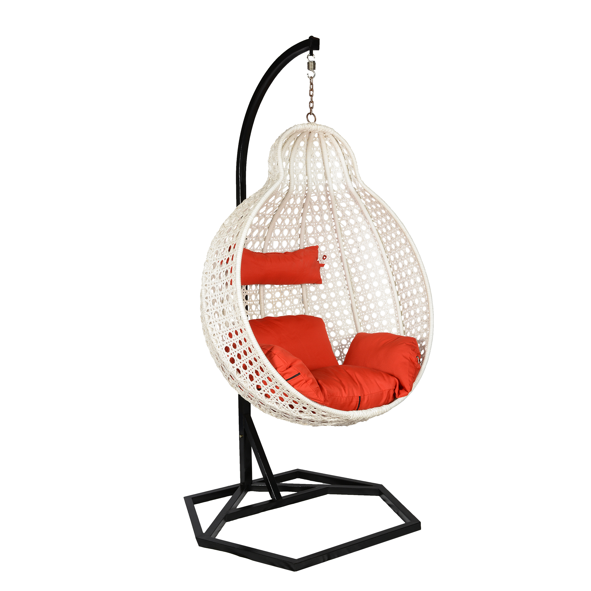 Jungfrau Wicker Swing In White Color 6T