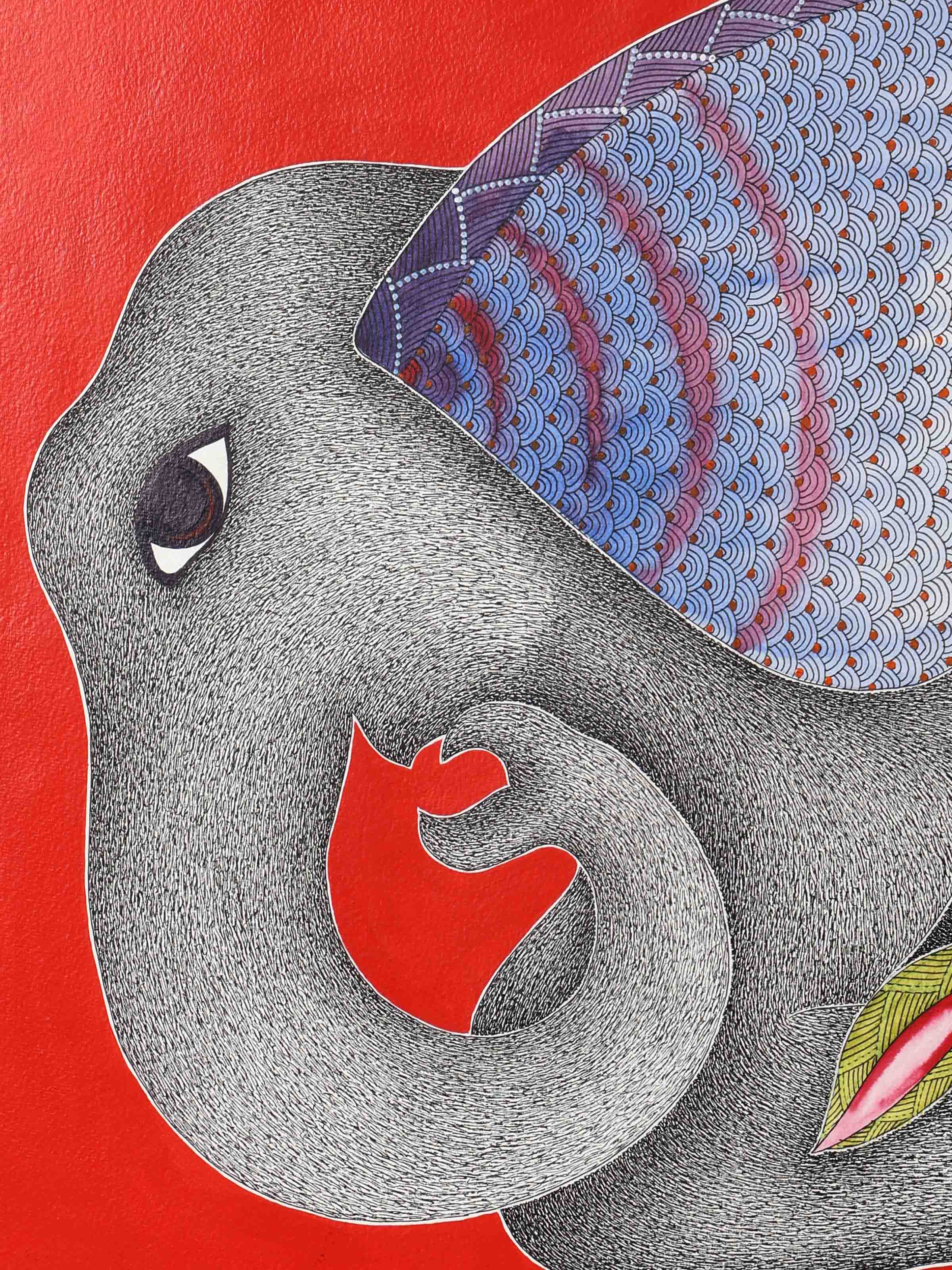 Elephant Gond Art