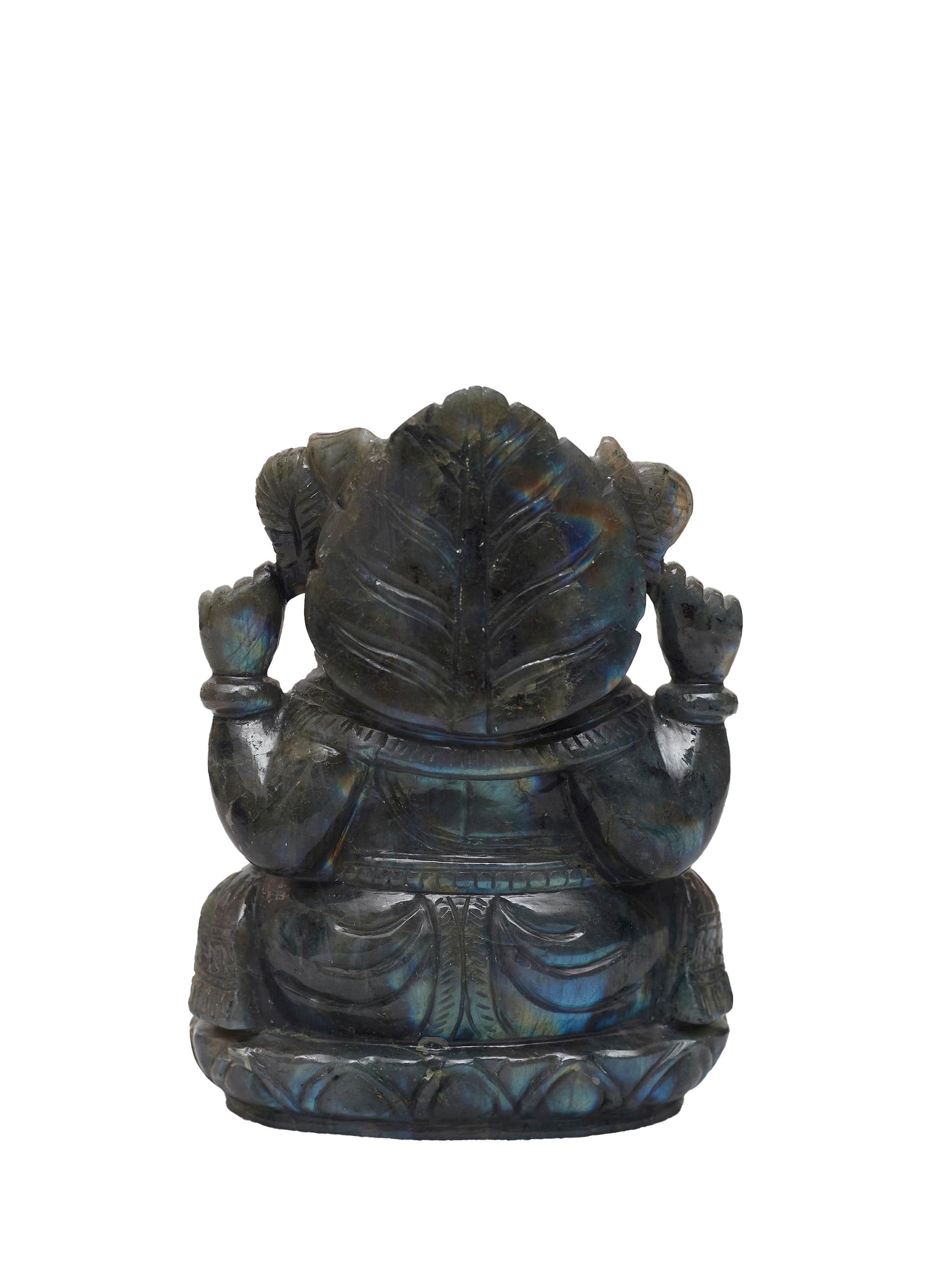 Labradorite Ganesha Idol