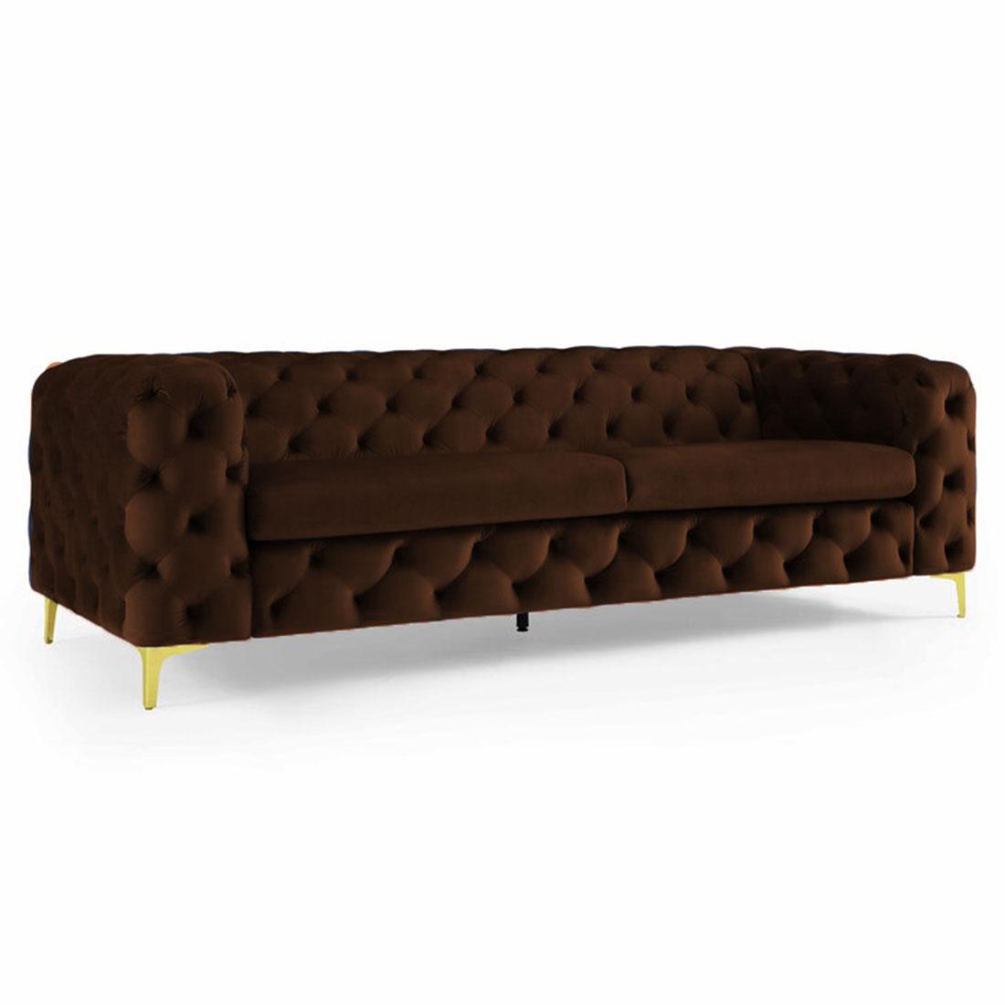 Cherish Fabric Sofa - Brown