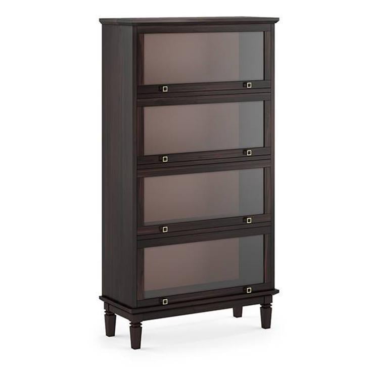 Malabar Solid Wood Bookshelf in Mango Mahogany Finish