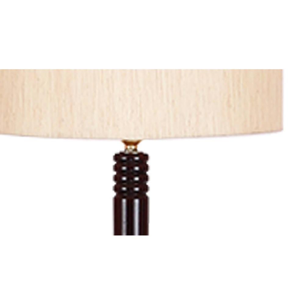 Fiona White Cotton Shade Floor Lamp