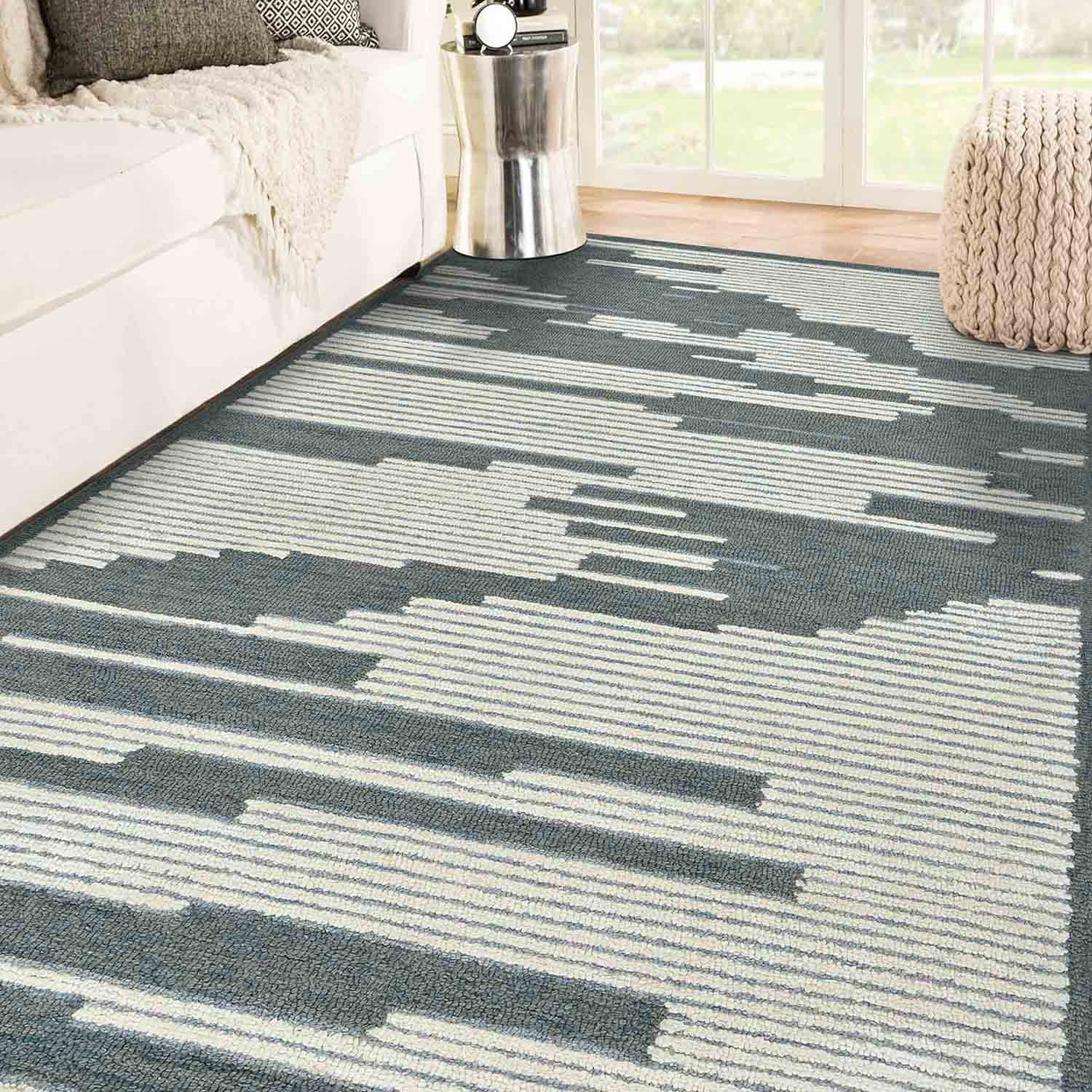 Glencoe Modern Design Wool Hand-Tufted Carpet