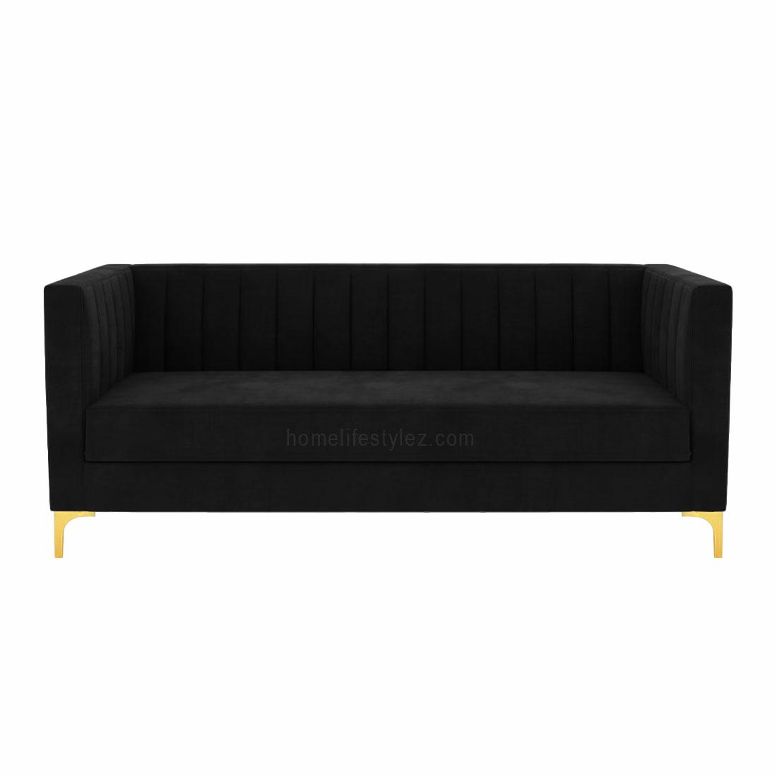 Loris Fabric Sofa - Black