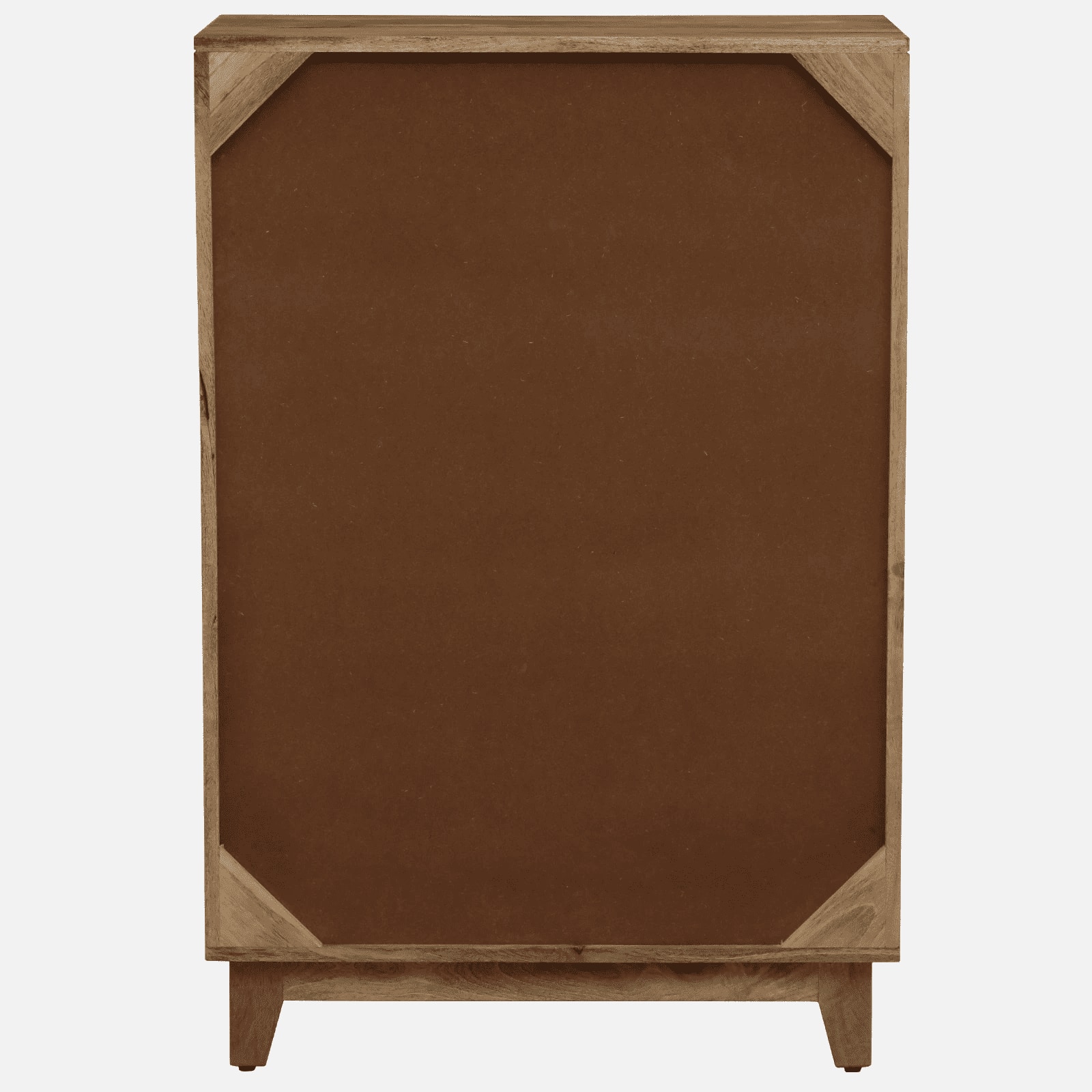 Olio Mango Wood Hand Painted Multicolor 2 Door Cabinet In Natural Finish