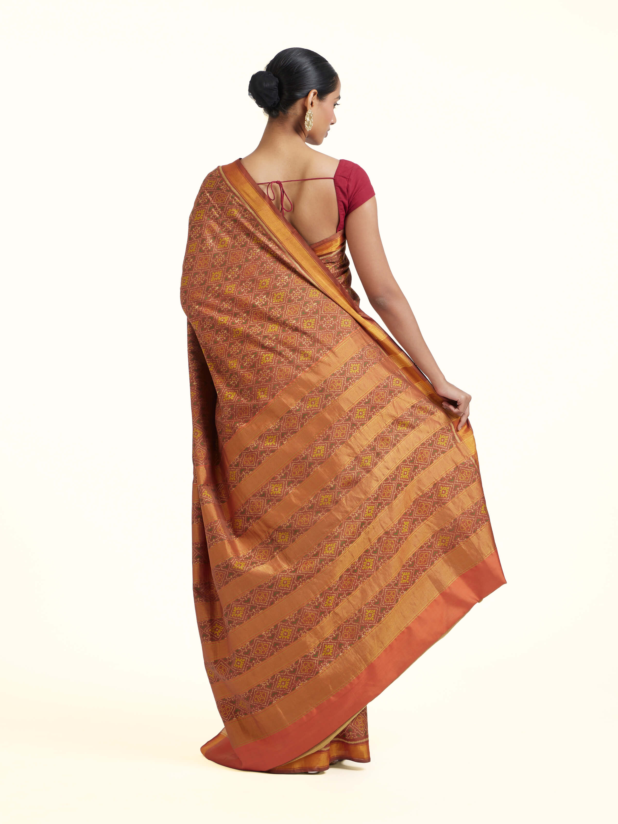Silk Patola Single Ikat Saree