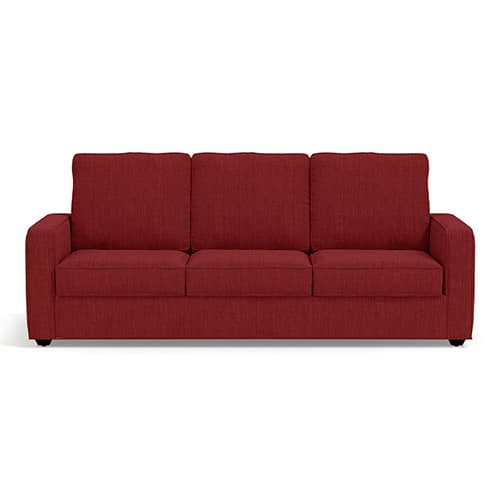 Apollo Compact Sofa Set (Colour : Salsa Red, Cushion : Soft, Back Type : High Back, Seater : 3+1+1) - Urban Ladder