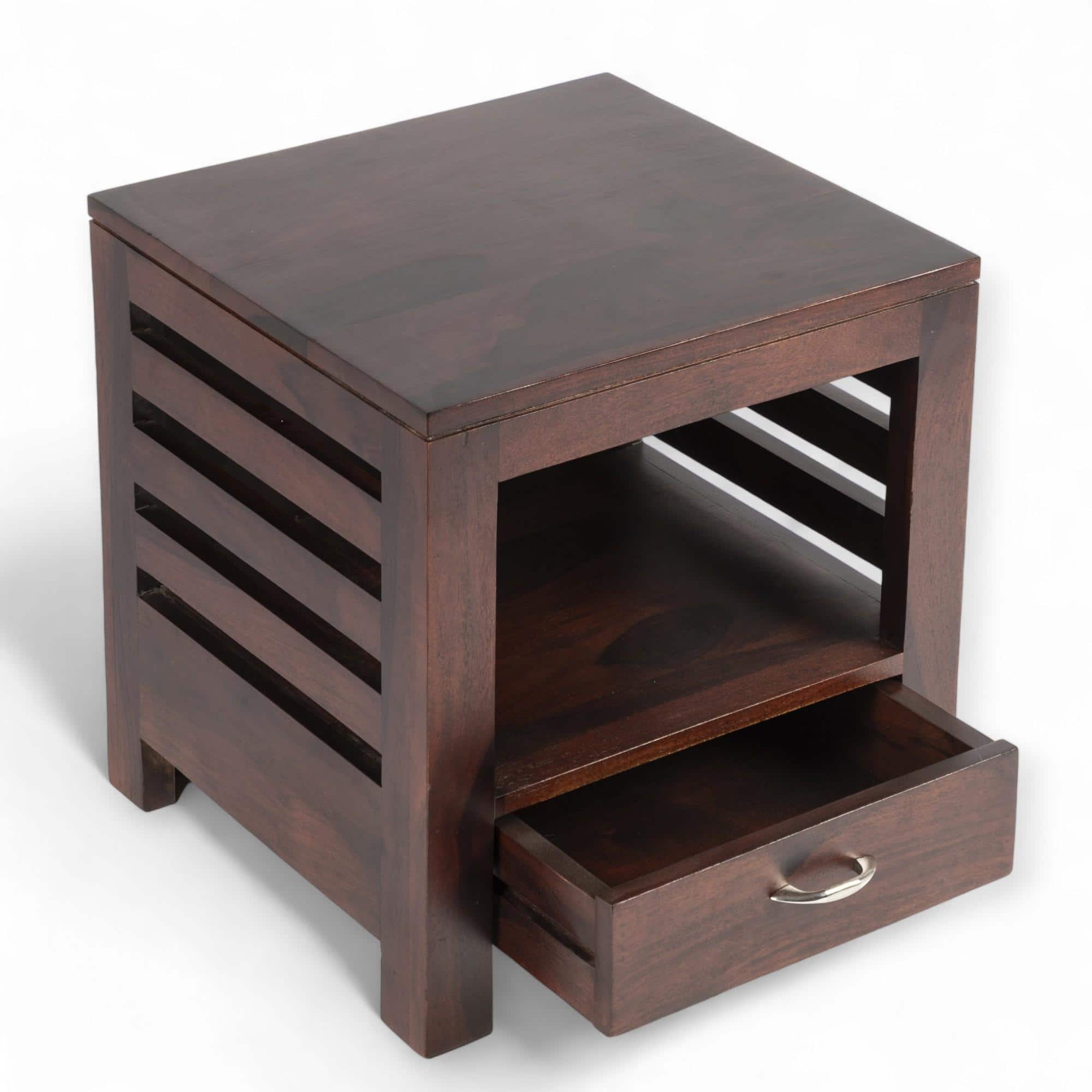 Russell Side Table - Walnut Finish