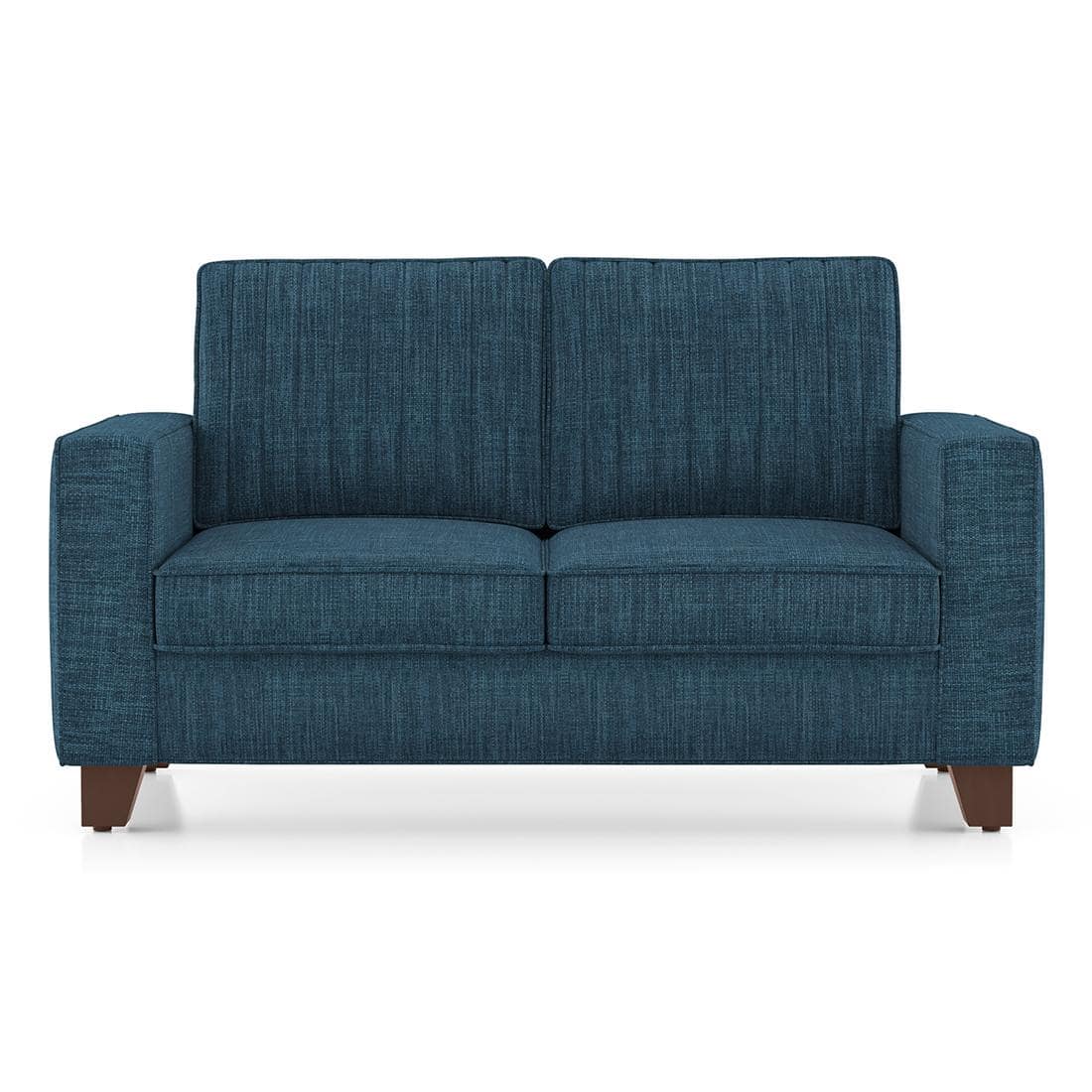 Apollo Neo 2 Seater Fabric Sofa in Indigo Blue Colour (Back Height : Regular, Cushion Type : Hard)