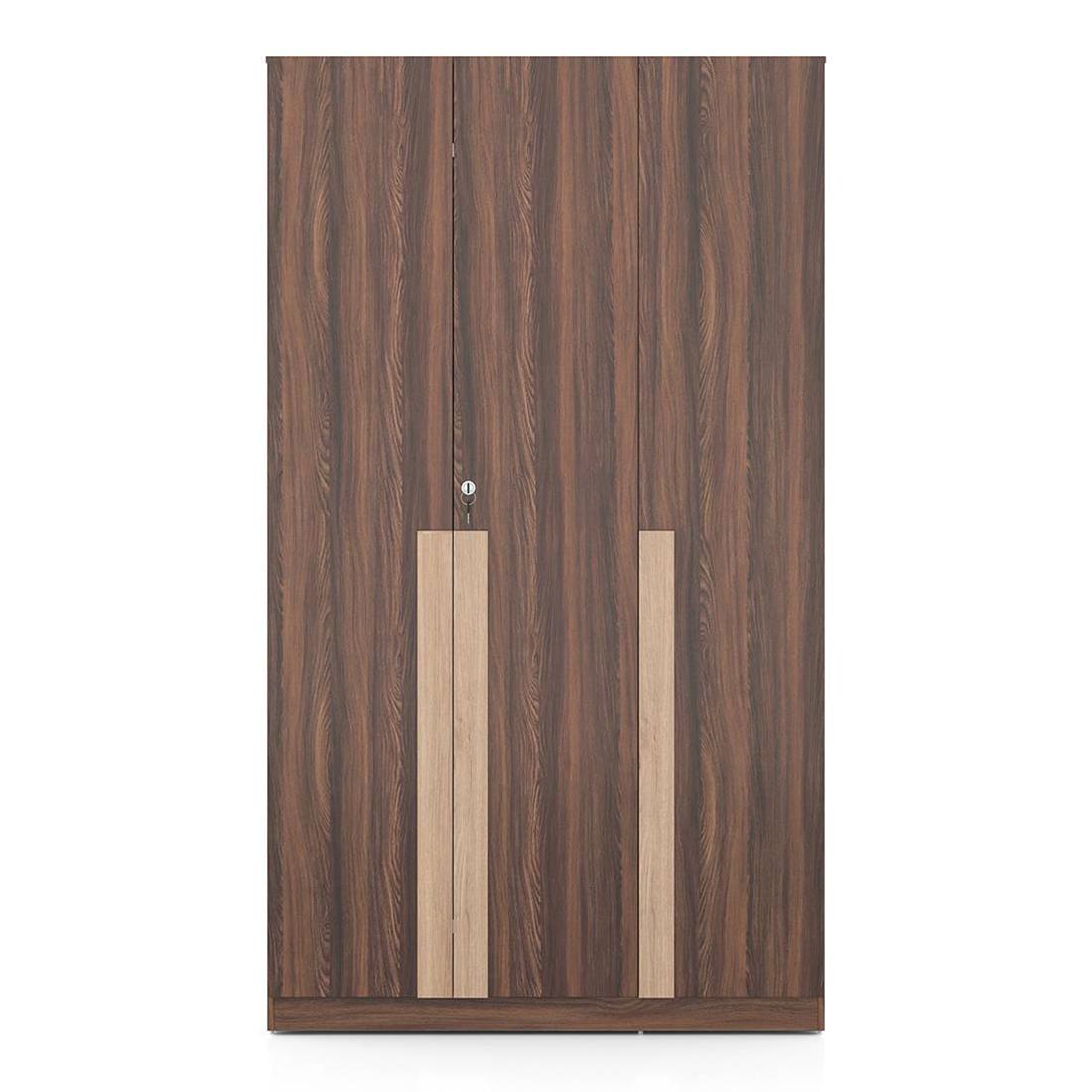 Rodrigues 3 Door Wardrobe in Rolex Brown Finish