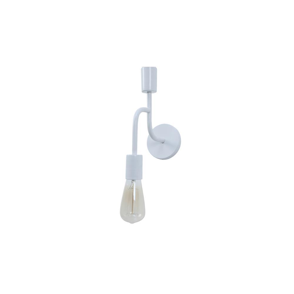 Flute White Metal Wall Light