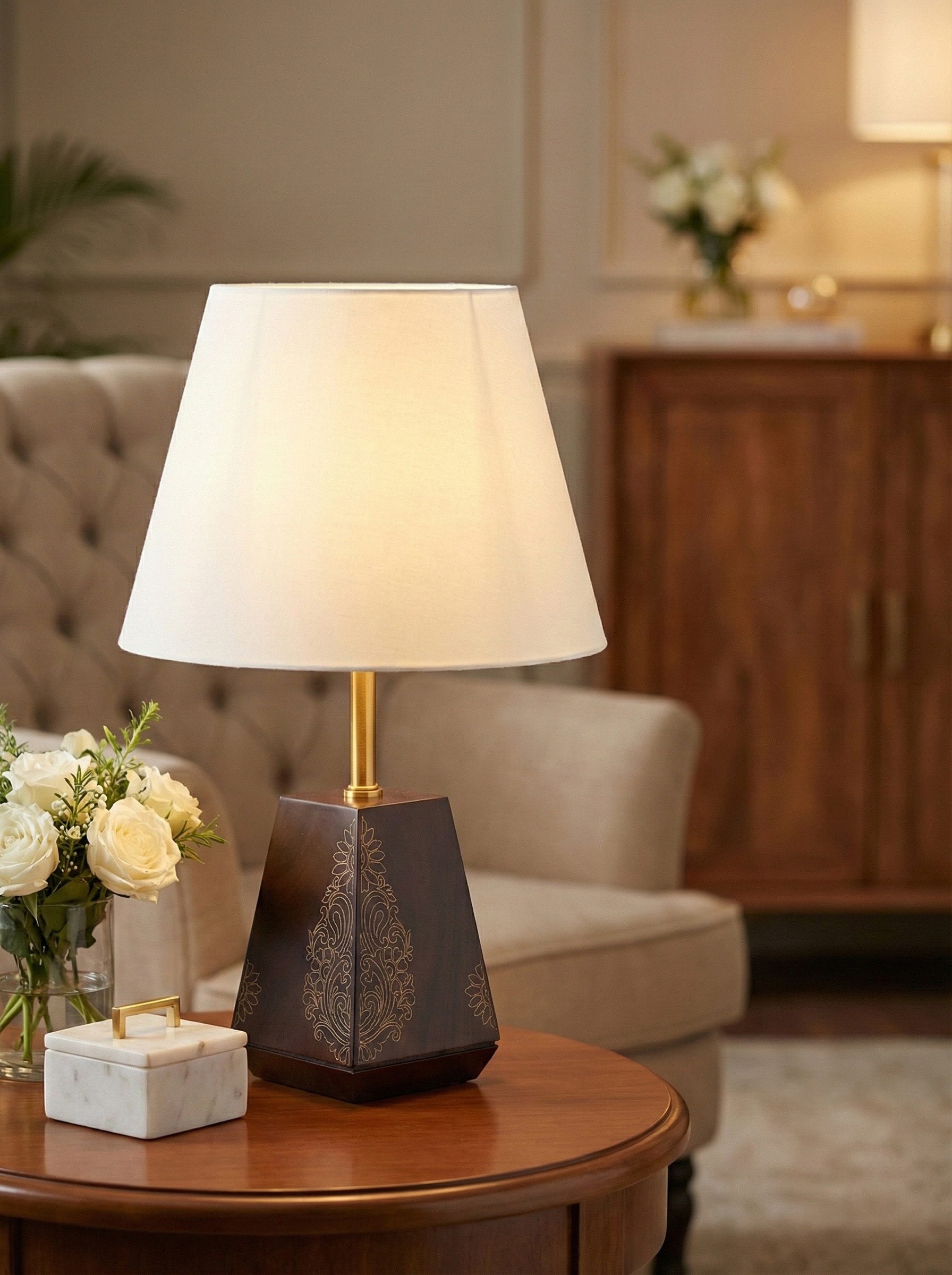 Lifestyle view of Thangka Shree Mandala Painting