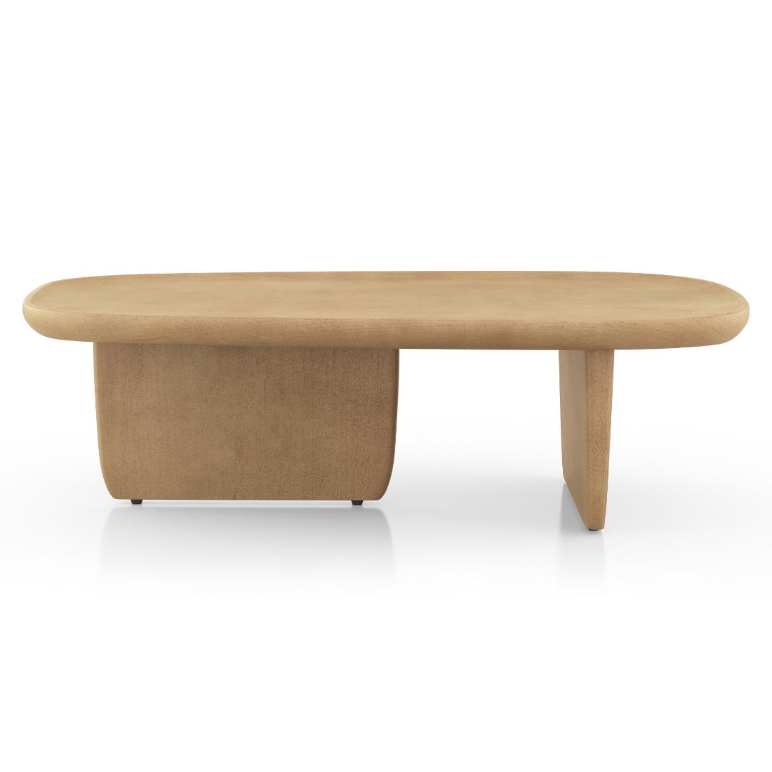 Kaya Solid Wood Coffee Table in Oak Finish