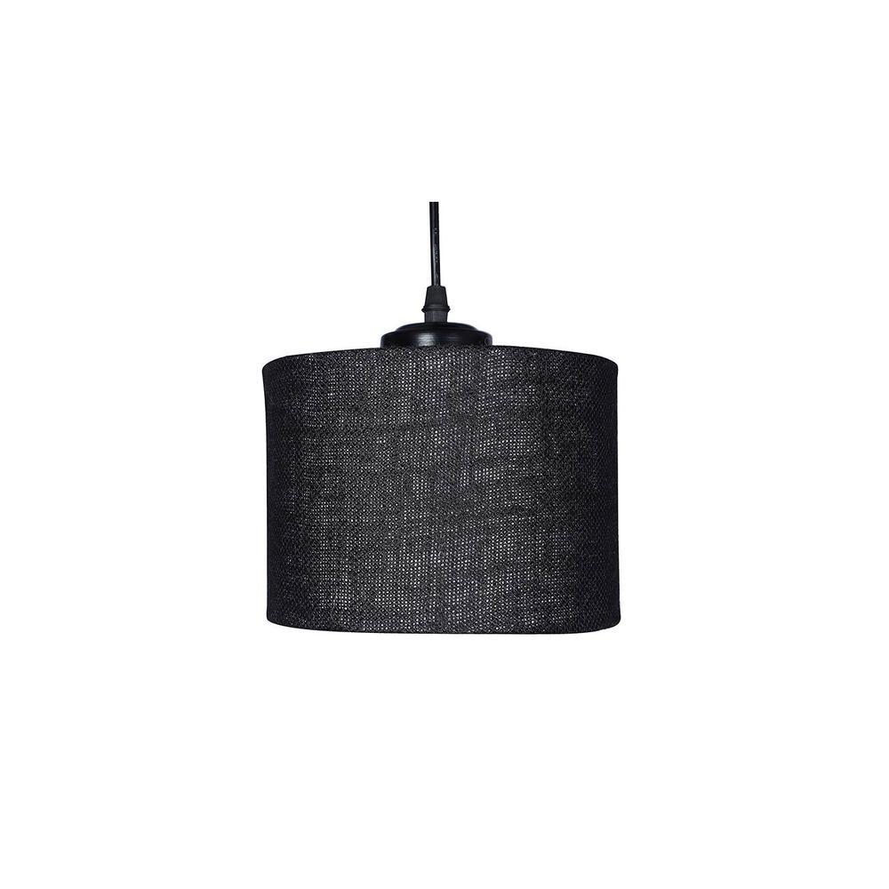 Hugo Black Natural Fiber Cluster Hanging Light